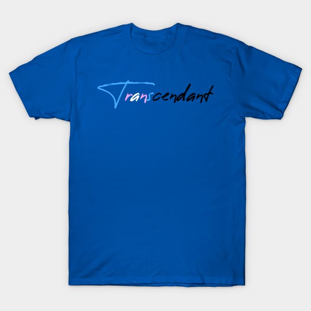 Transcendant: Trans Pride T-Shirt by UVGloPanda